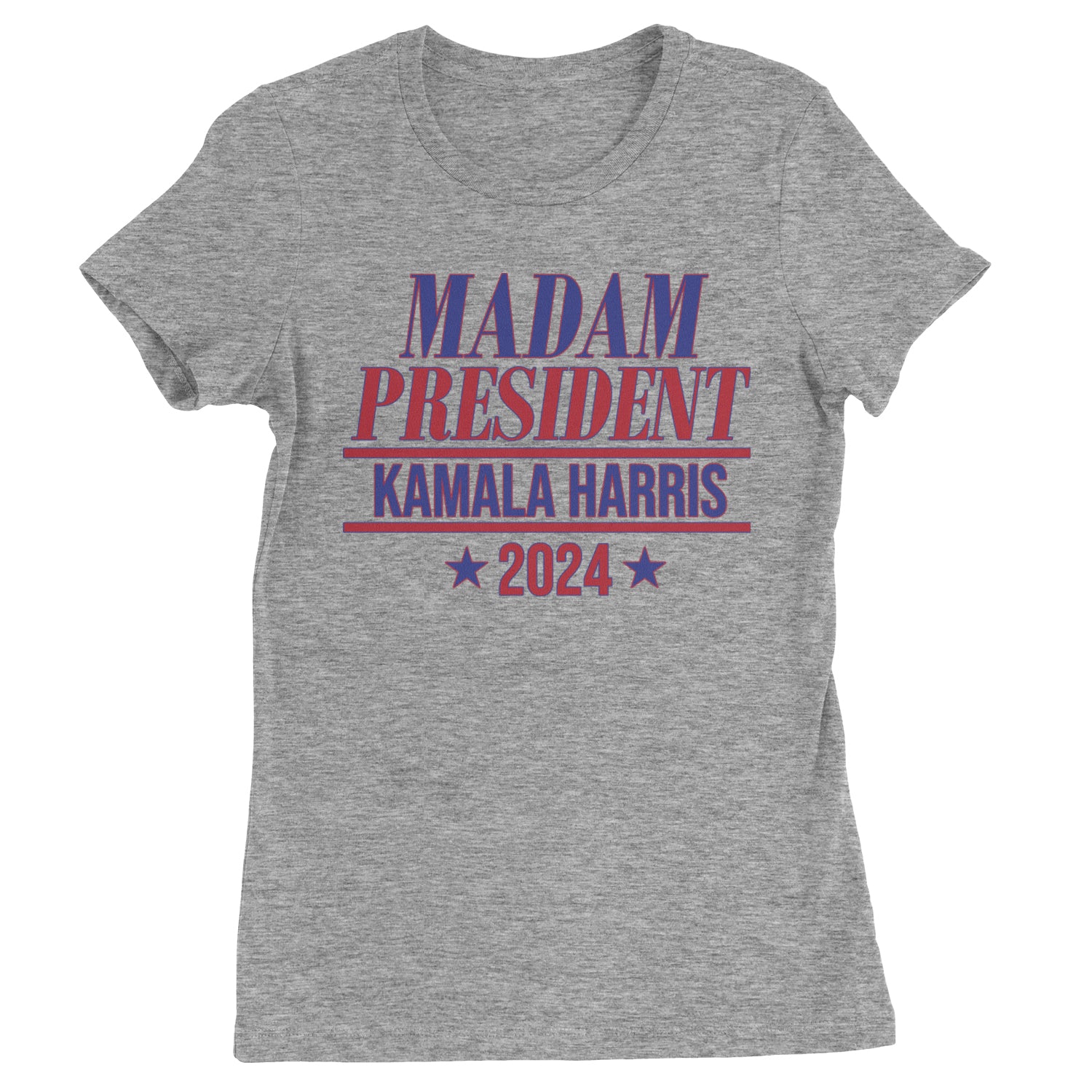 Madam President - Support kamala Harris For President 2024 Womens T-shirt Heather Grey