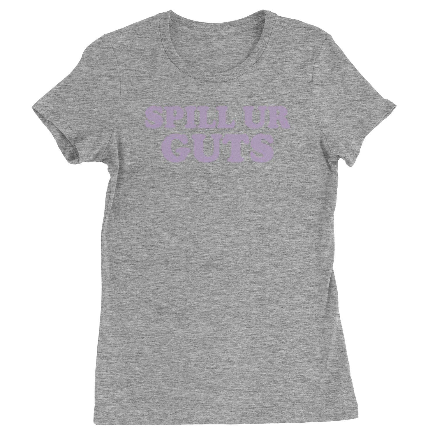 Spill Ur Guts Music Womens T-shirt Heather Grey