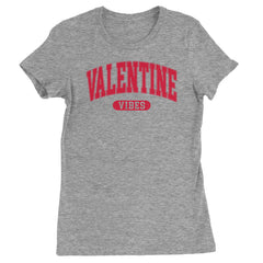 Valentines Vibes  Womens T-shirt Heather Grey