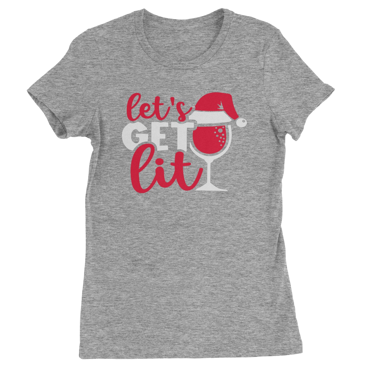 Let’s Get Lit Womens T-shirt Heather Grey