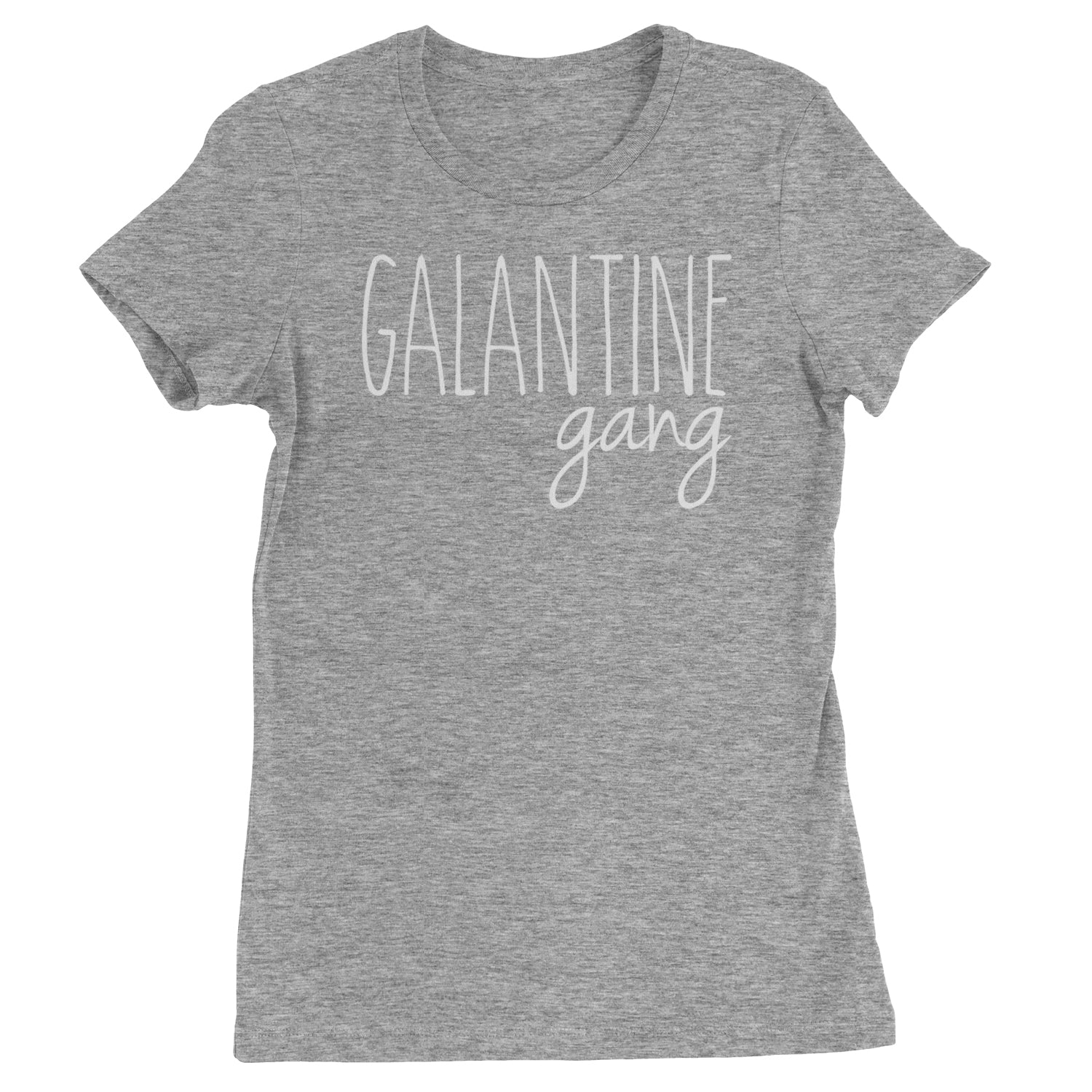 Galentine Gang Valentine's Shirt Womens T-shirt Heather Grey