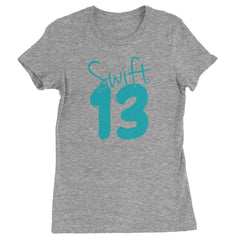 13 Swift 13 Lucky Number Era TTPD Womens T-shirt Heather Grey