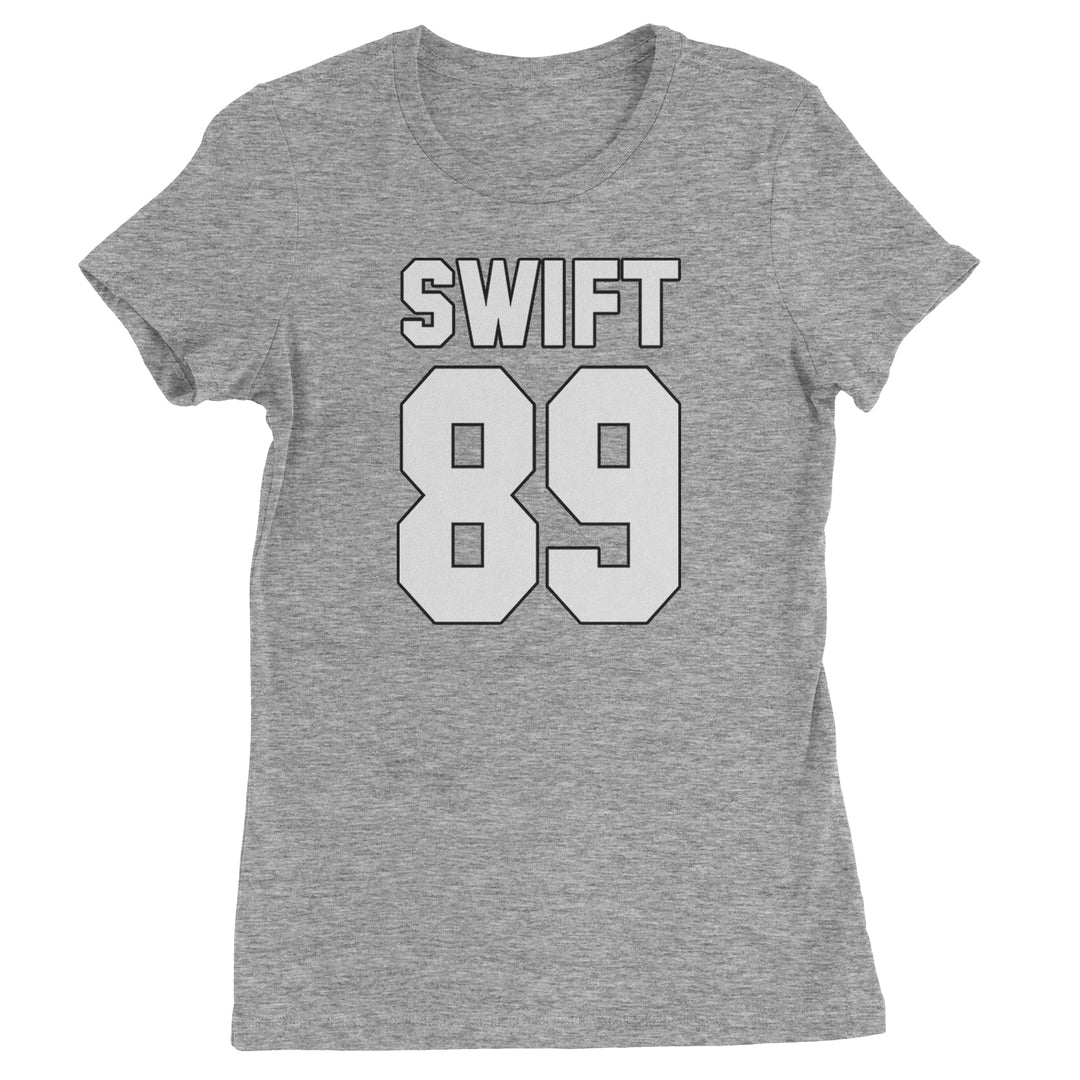 Swift 89 Birth Year Music Fan Era Poets Department Lover Womens T-shirt Heather Grey