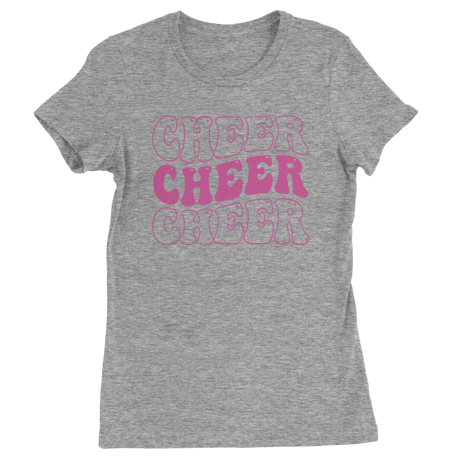 Cheer Cheer Cheer Womens T-shirt Heather Grey