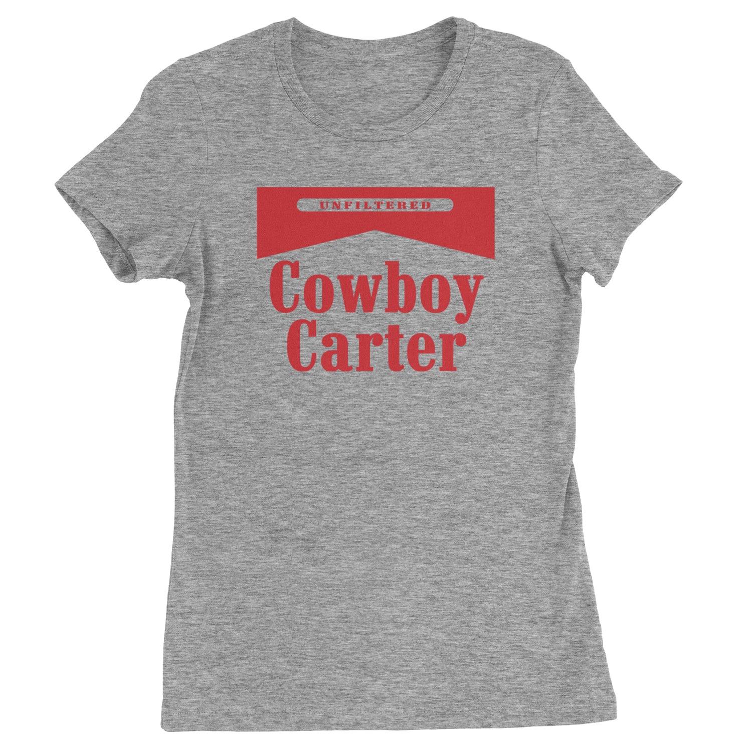 Cowboy Karter Country Act Two  Womens T-shirt Heather Grey