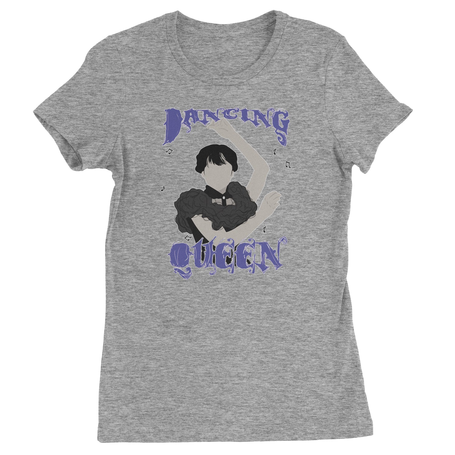 Wednesday Dancing Queen Womens T-shirt Heather Grey