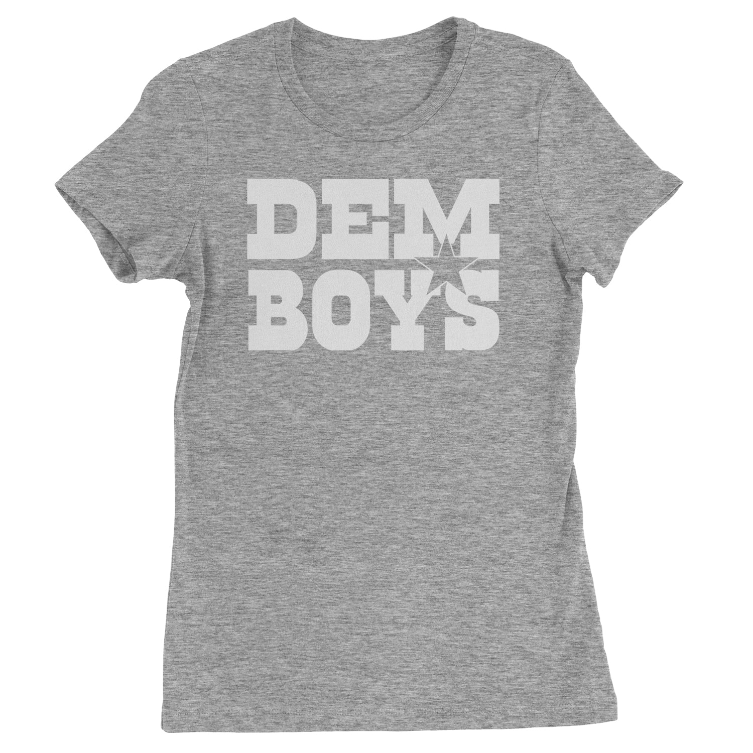 Dem Boys Dallas Football Womens T-shirt Heather Grey