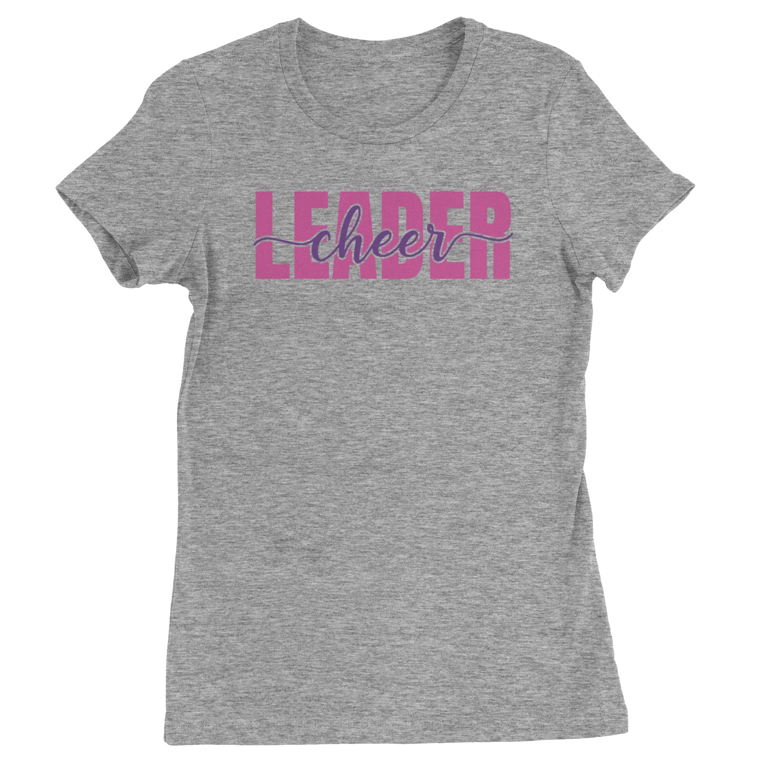 Cheerleader Script Style Womens T-shirt Heather Grey