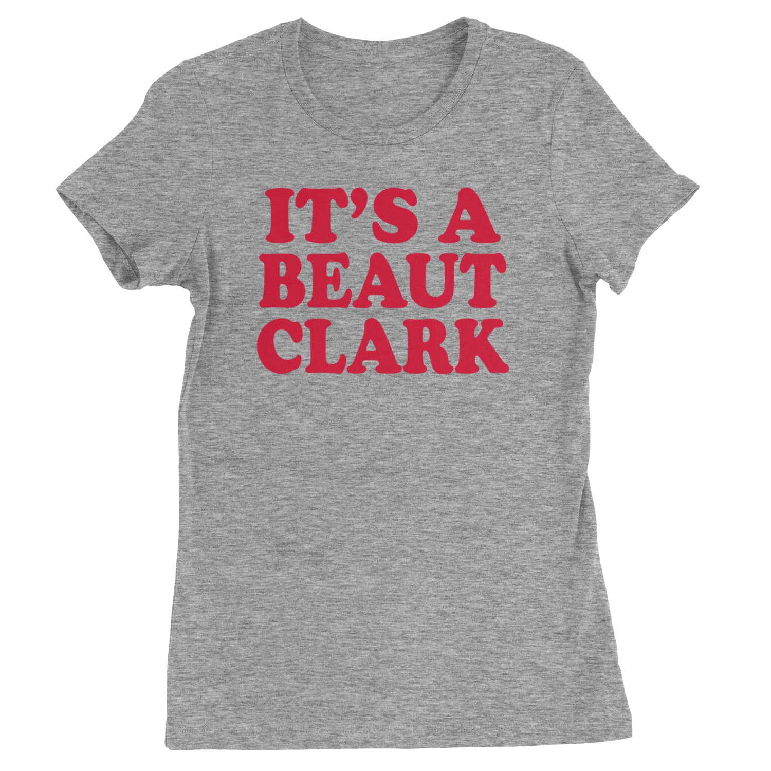 It's a Beaut Clark Festive Christmas  Womens T-shirt Heather Grey