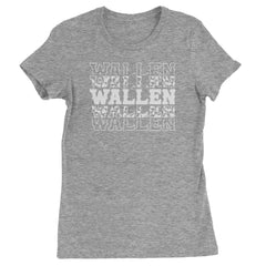Wallen Country Music Western Womens T-shirt Heather Grey