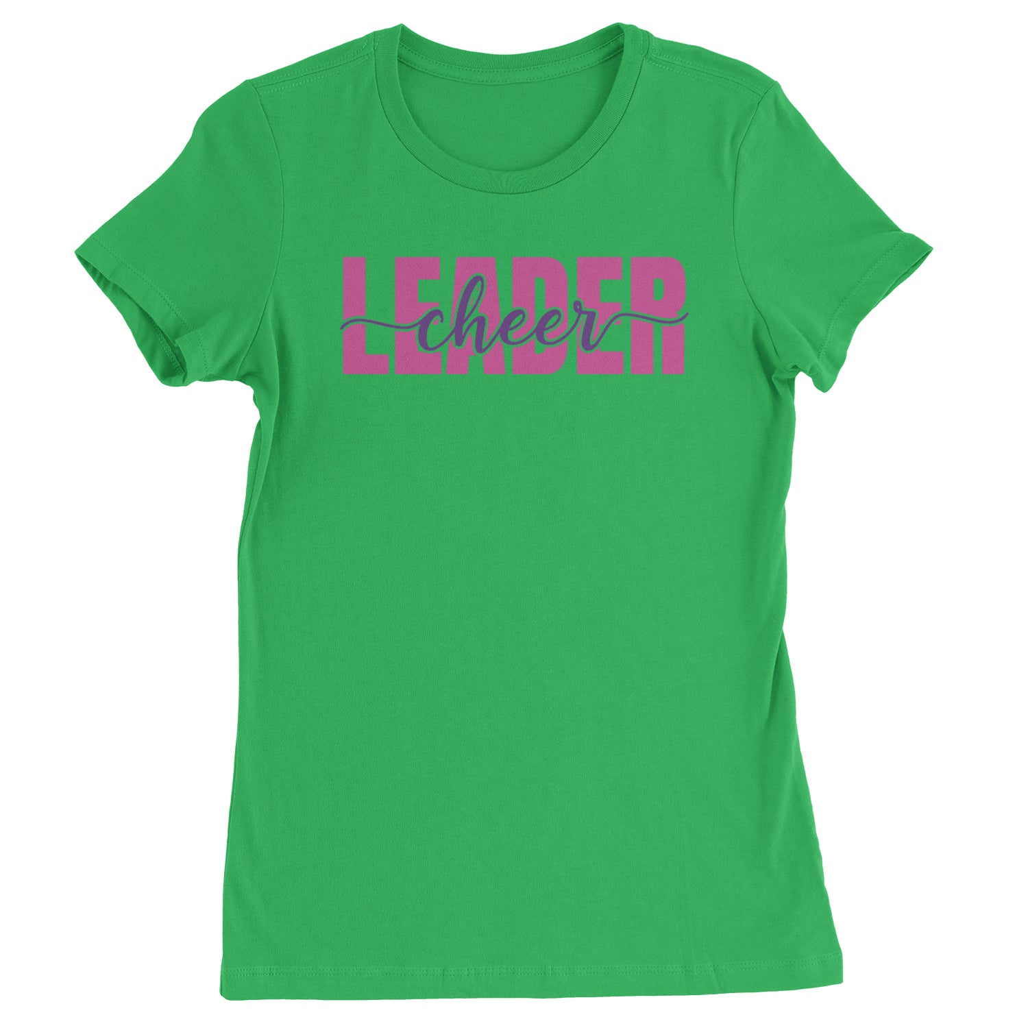 Cheerleader Script Style Womens T-shirt Kelly Green