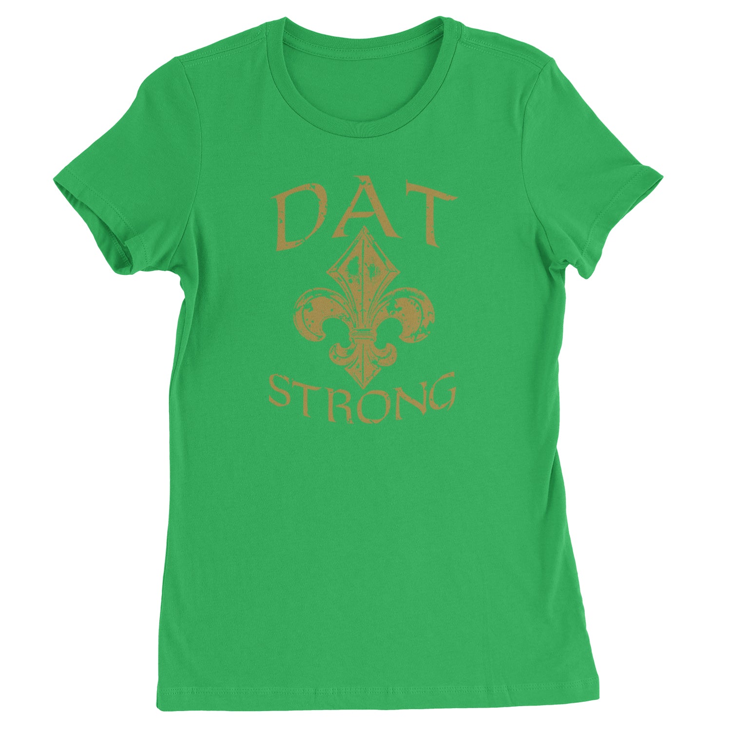 Dat Strong New Orleans   Womens T-shirt Kelly Green