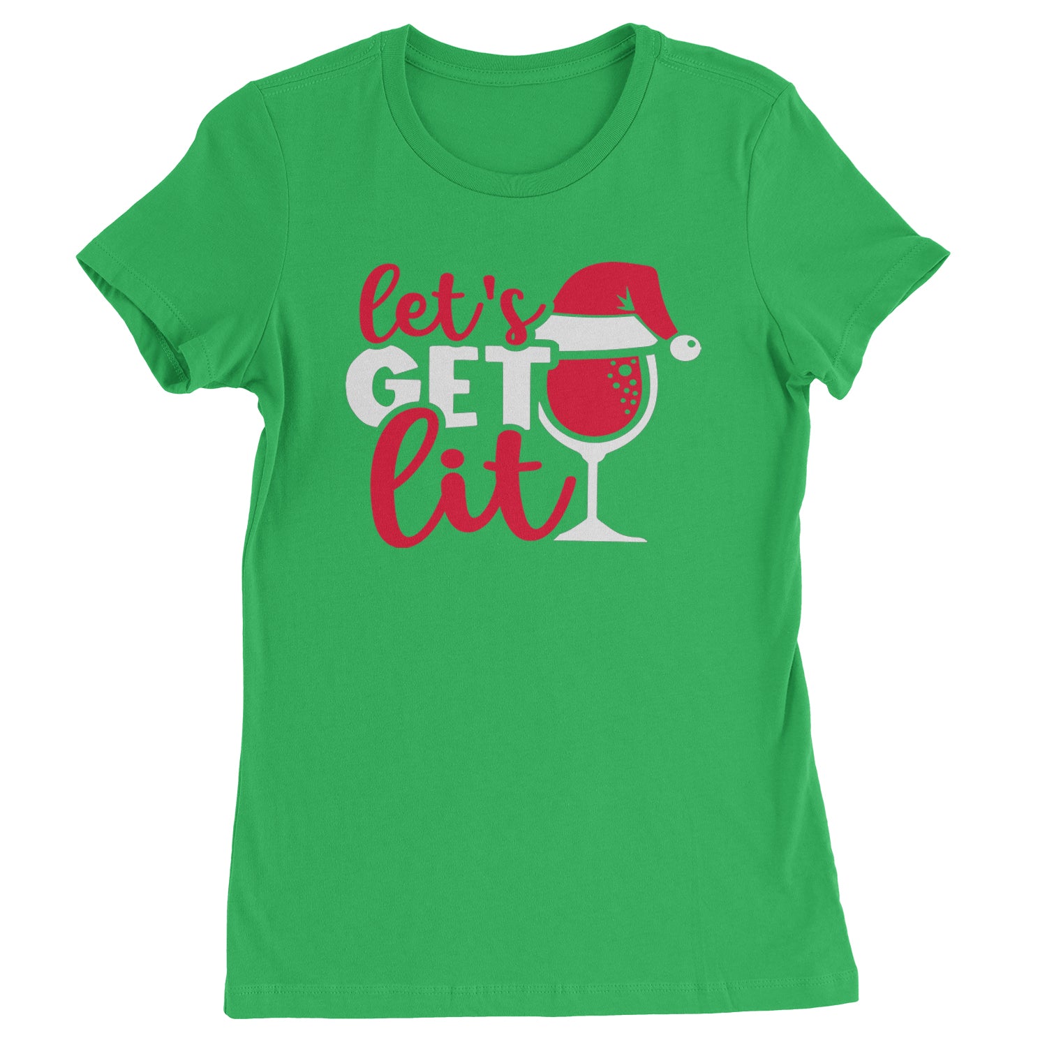 Let’s Get Lit Womens T-shirt Kelly Green