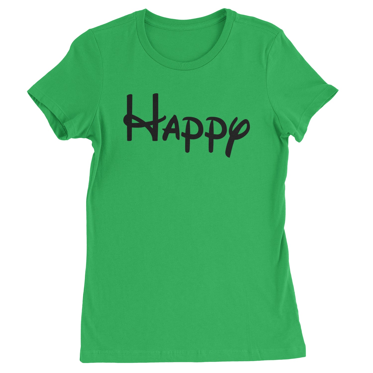 Happy - 7 Dwarfs Costume Womens T-shirt Heather Grey