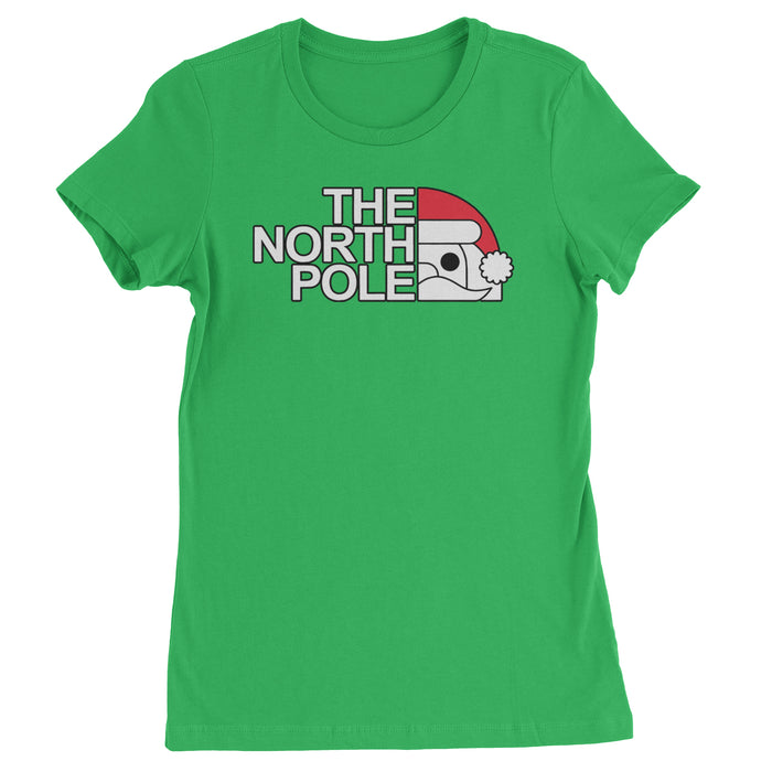 The North Pole Santa Face  Womens T-shirt
