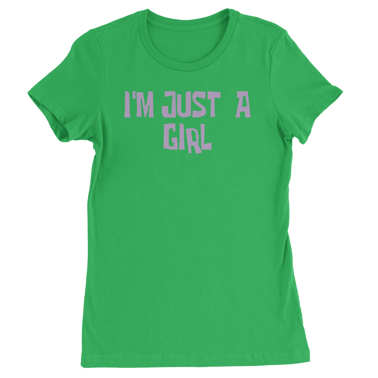 I'm Just A Girl Guts Music Womens T-shirt Kelly Green