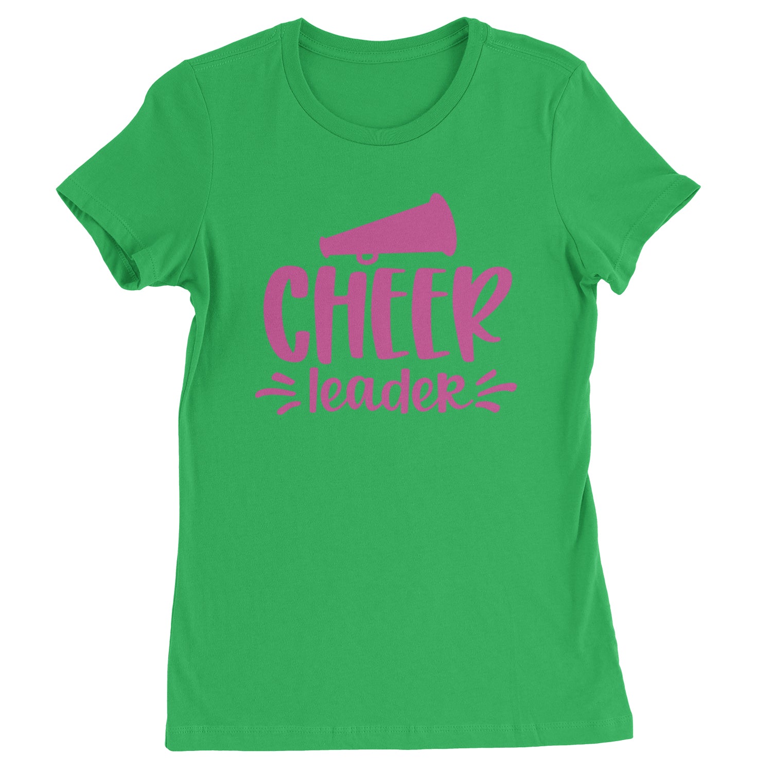 Cheerleader Bullhorn Womens T-shirt Kelly Green