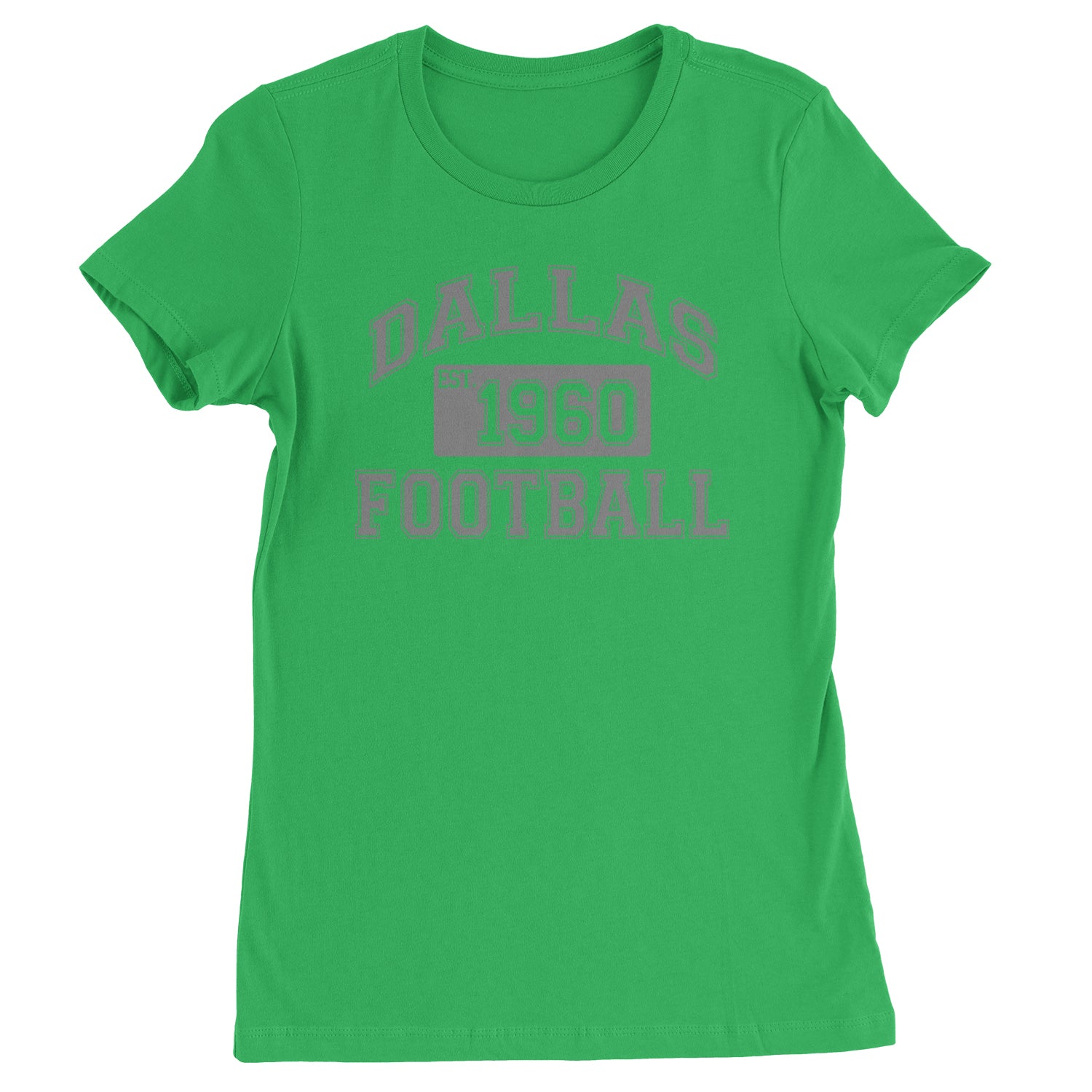 Dallas Football Established 1960 Womens T-shirt Kelly Green