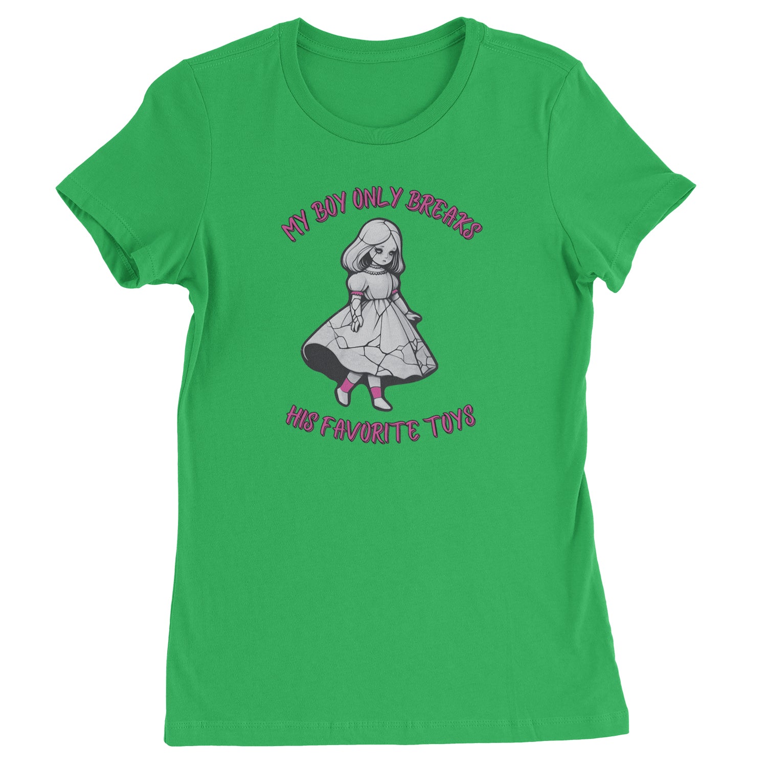 My Boy Only Breaks His Favorite Toys TTPD Music Womens T-shirt Kelly Green