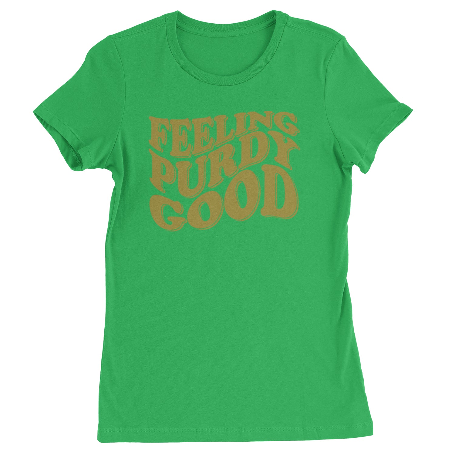 Feeling Purdy Good San Francisco Womens T-shirt Kelly Green