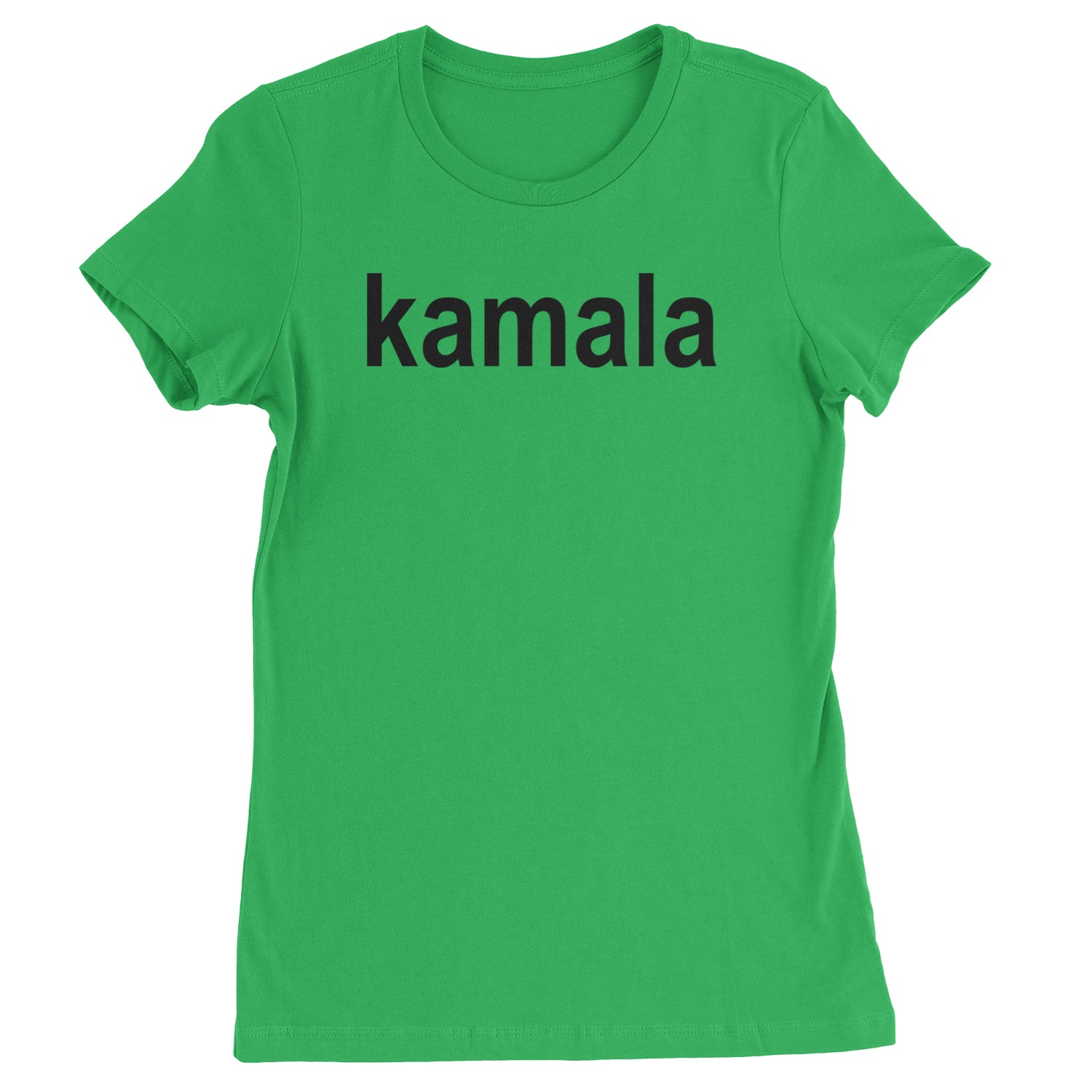 Kamala Black Print Kamala Harris For President Womens T-shirt Kelly Green