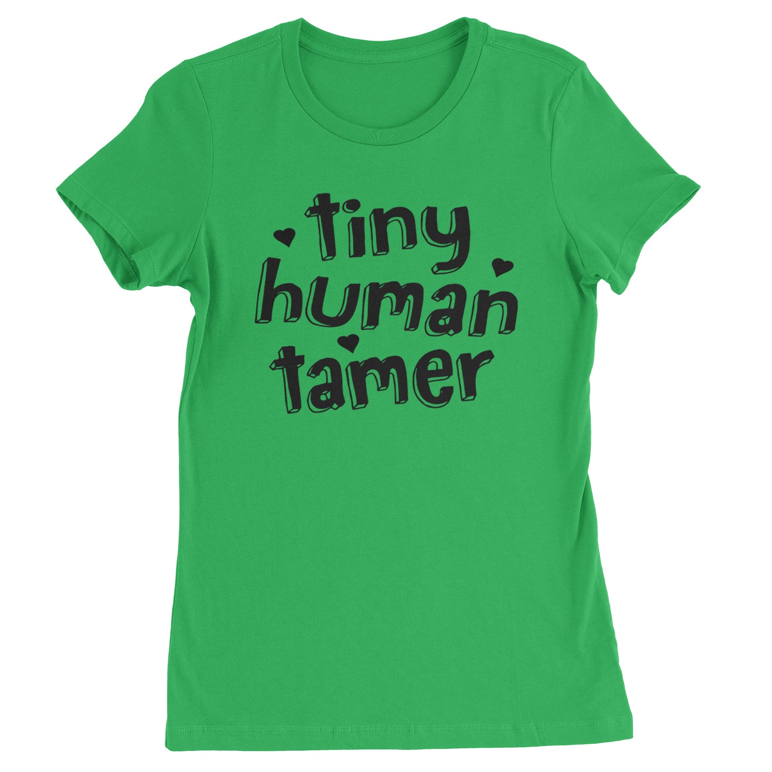 Tiny Human Tamer Teacher Womens T-shirt Heather Grey