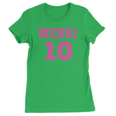 Messi World Soccer Futbol Messiami Womens T-shirt Kelly Green