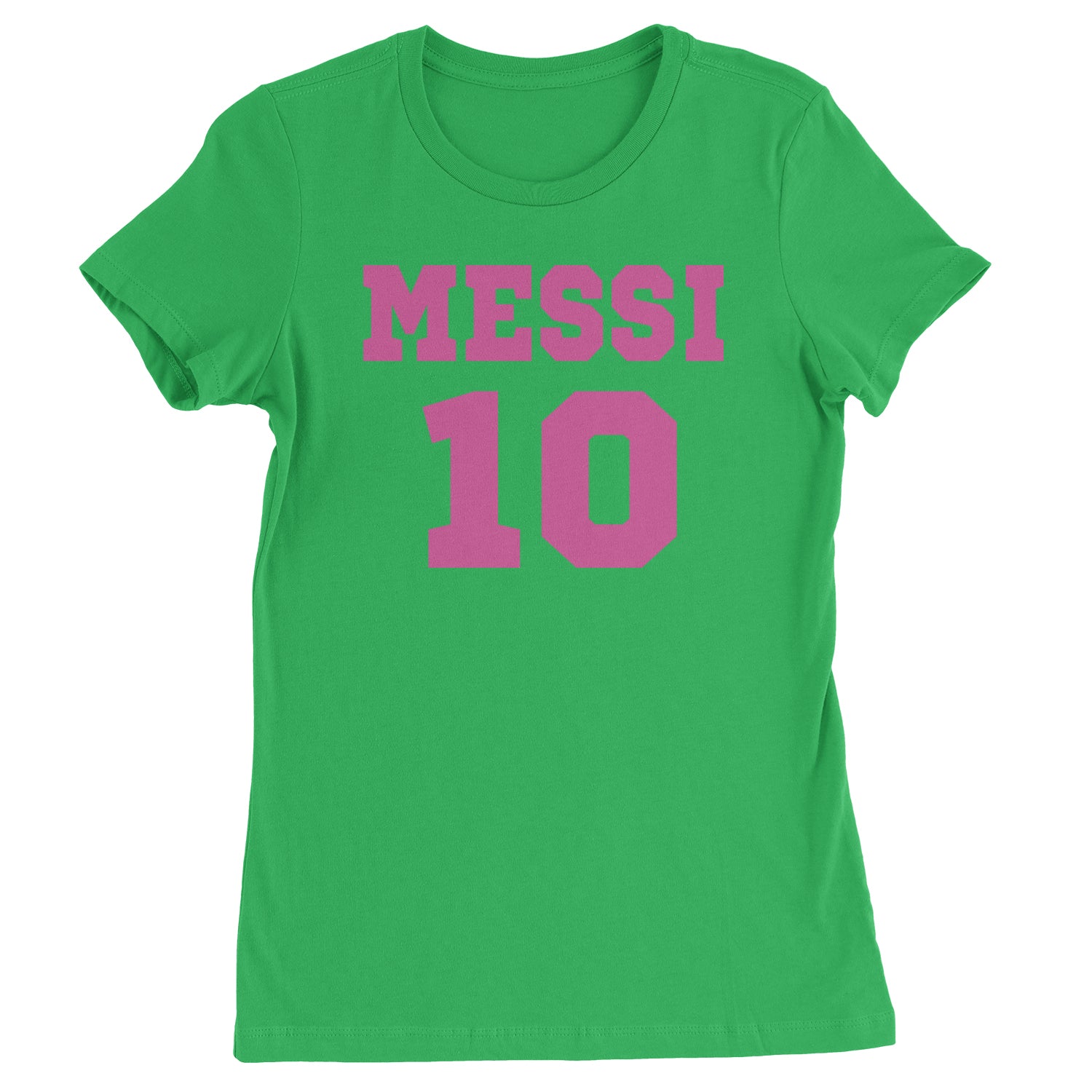 Messi World Soccer Futbol Messiami Womens T-shirt Kelly Green