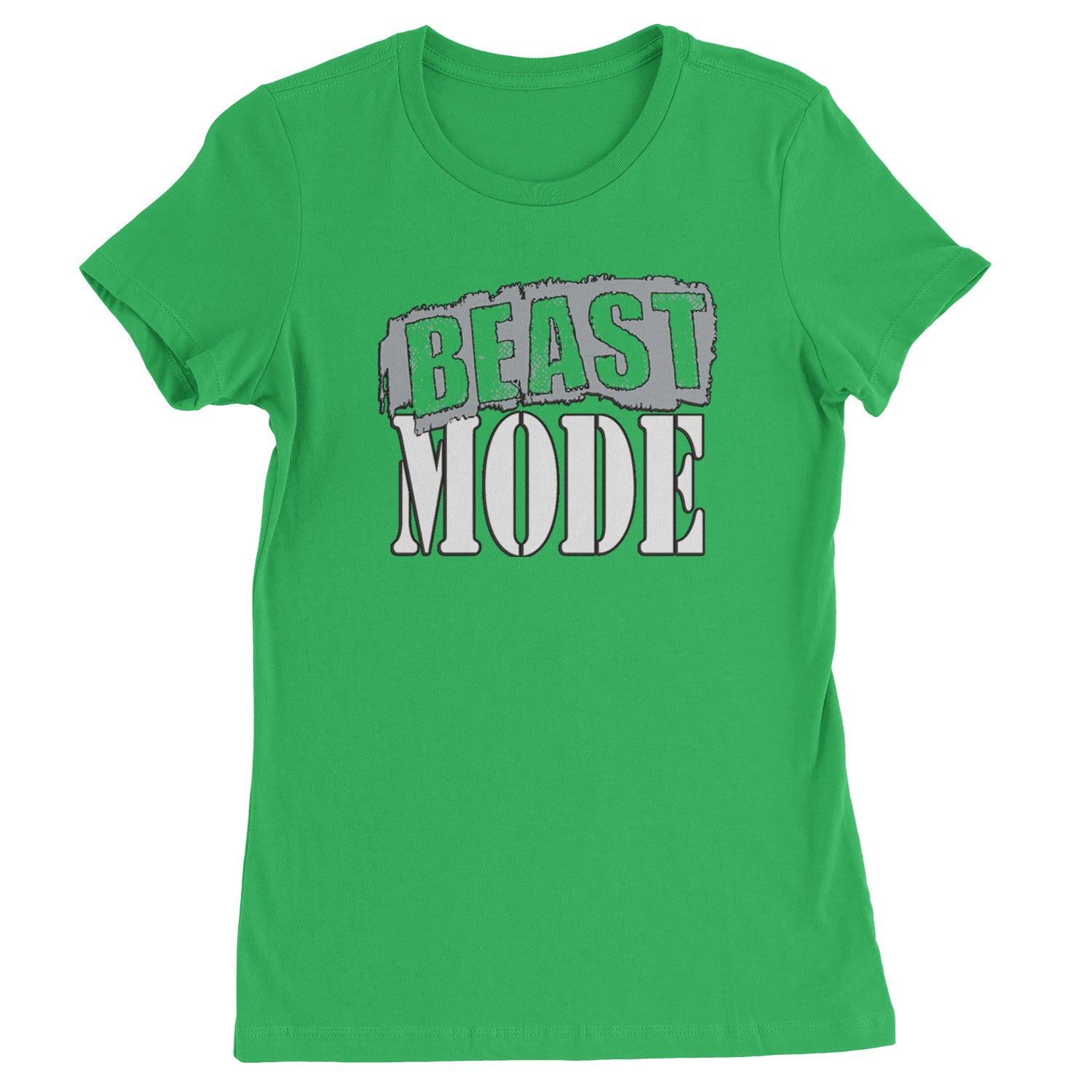 Beast Mode Training Gym Workout Womens T-shirt Kelly Green