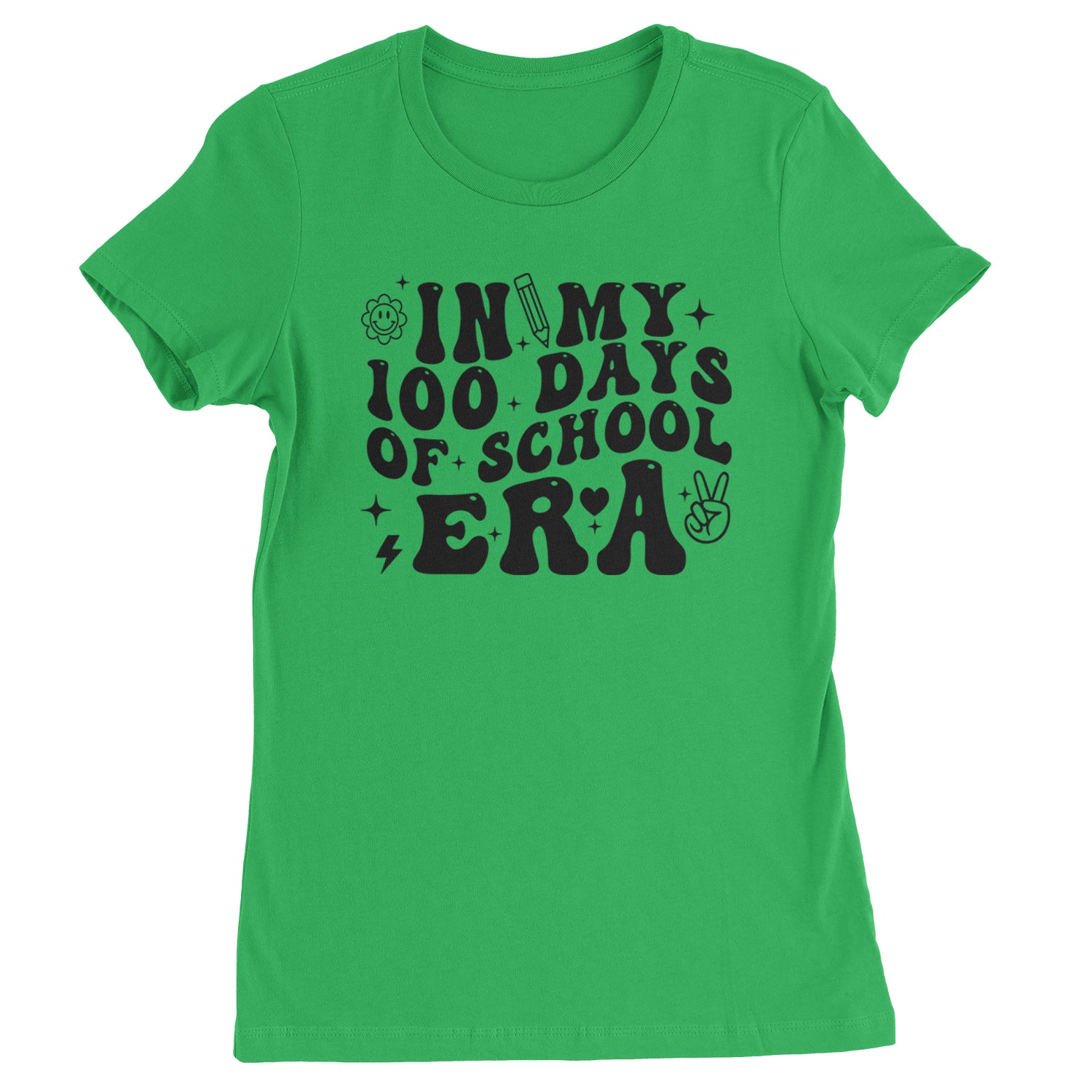 In My 100 Days Of School Era Womens T-shirt Heather Grey