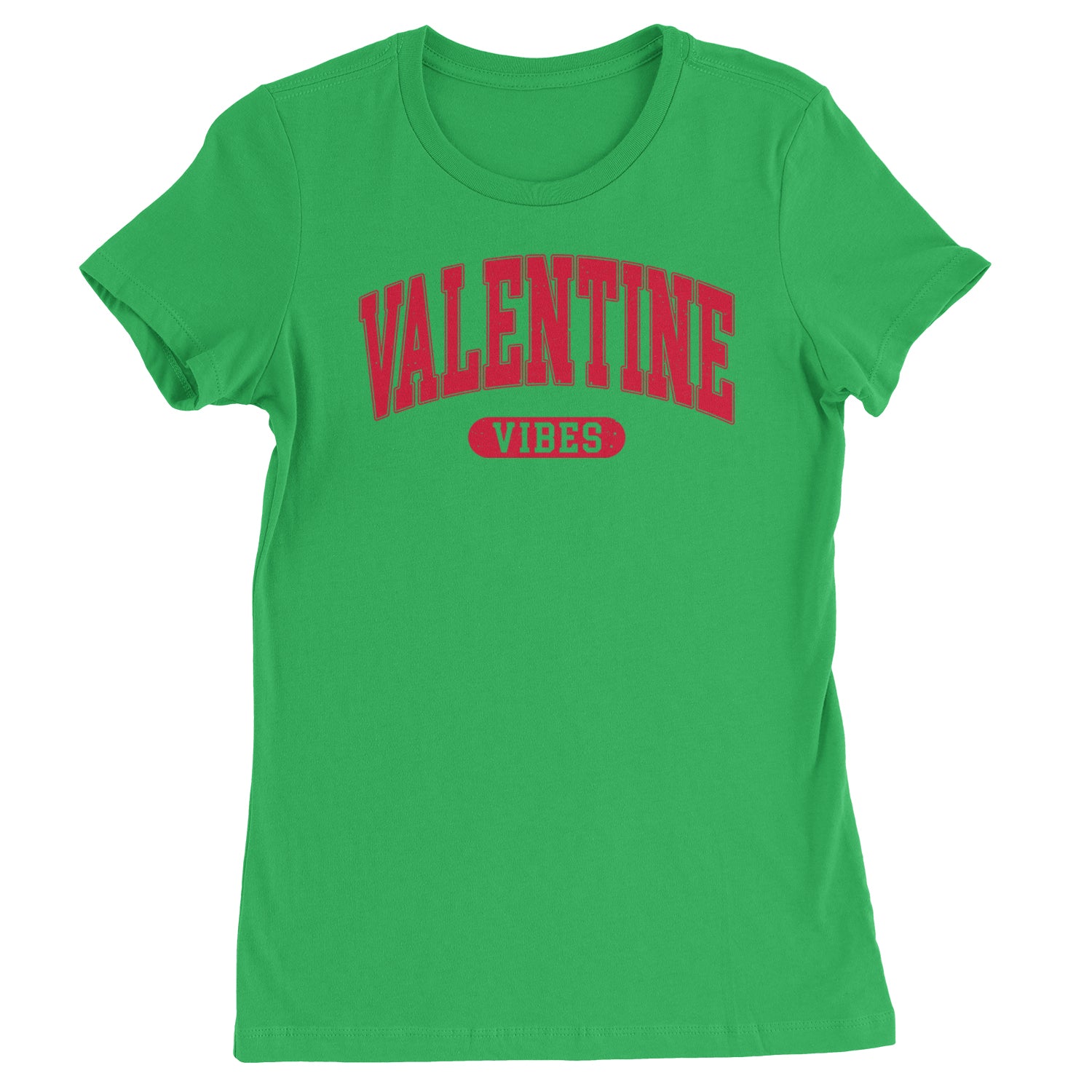 Valentines Vibes  Womens T-shirt Kelly Green