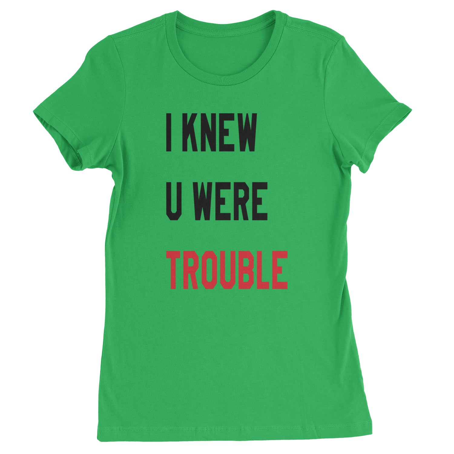 I Knew You Were Trouble New TTPD Era Womens T-shirt Kelly Green