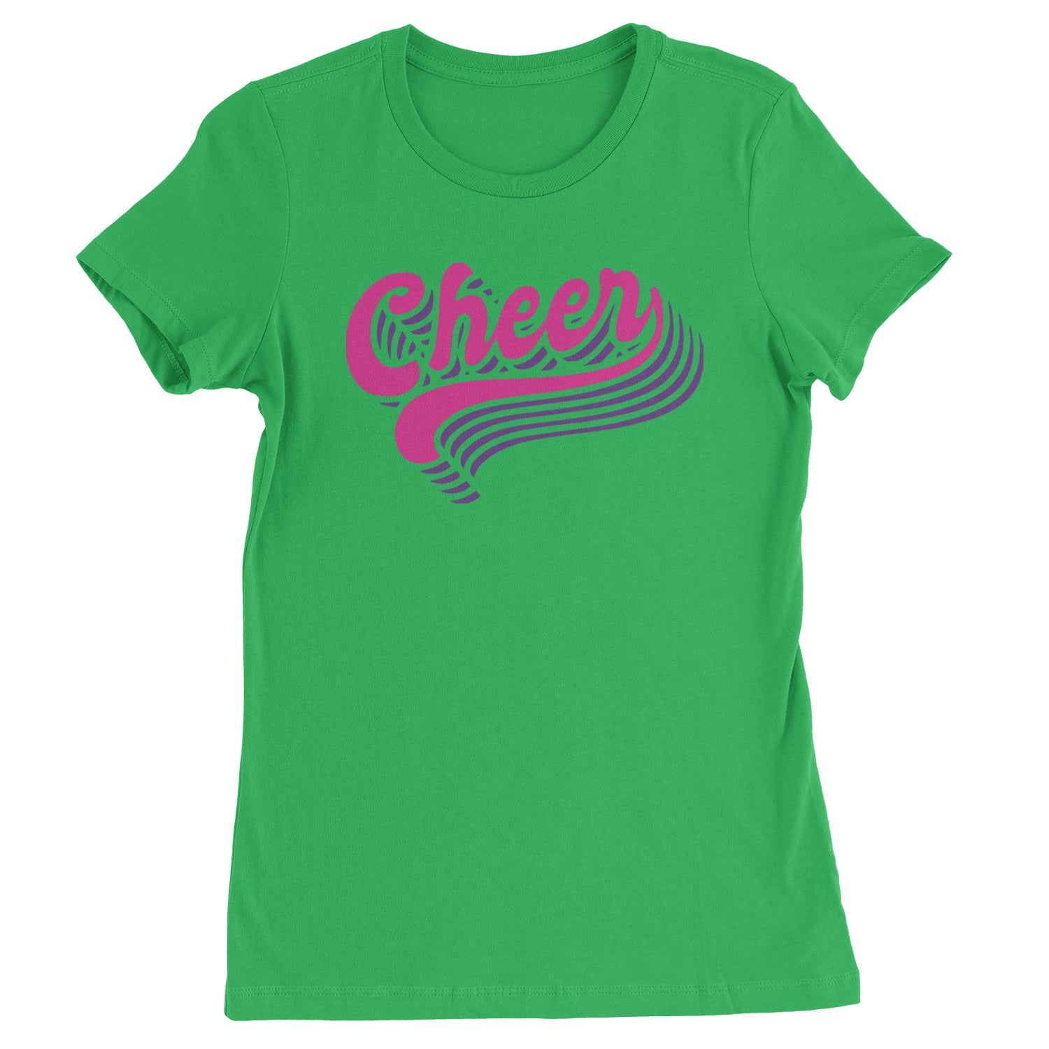 Cheer Pride Womens T-shirt Kelly Green