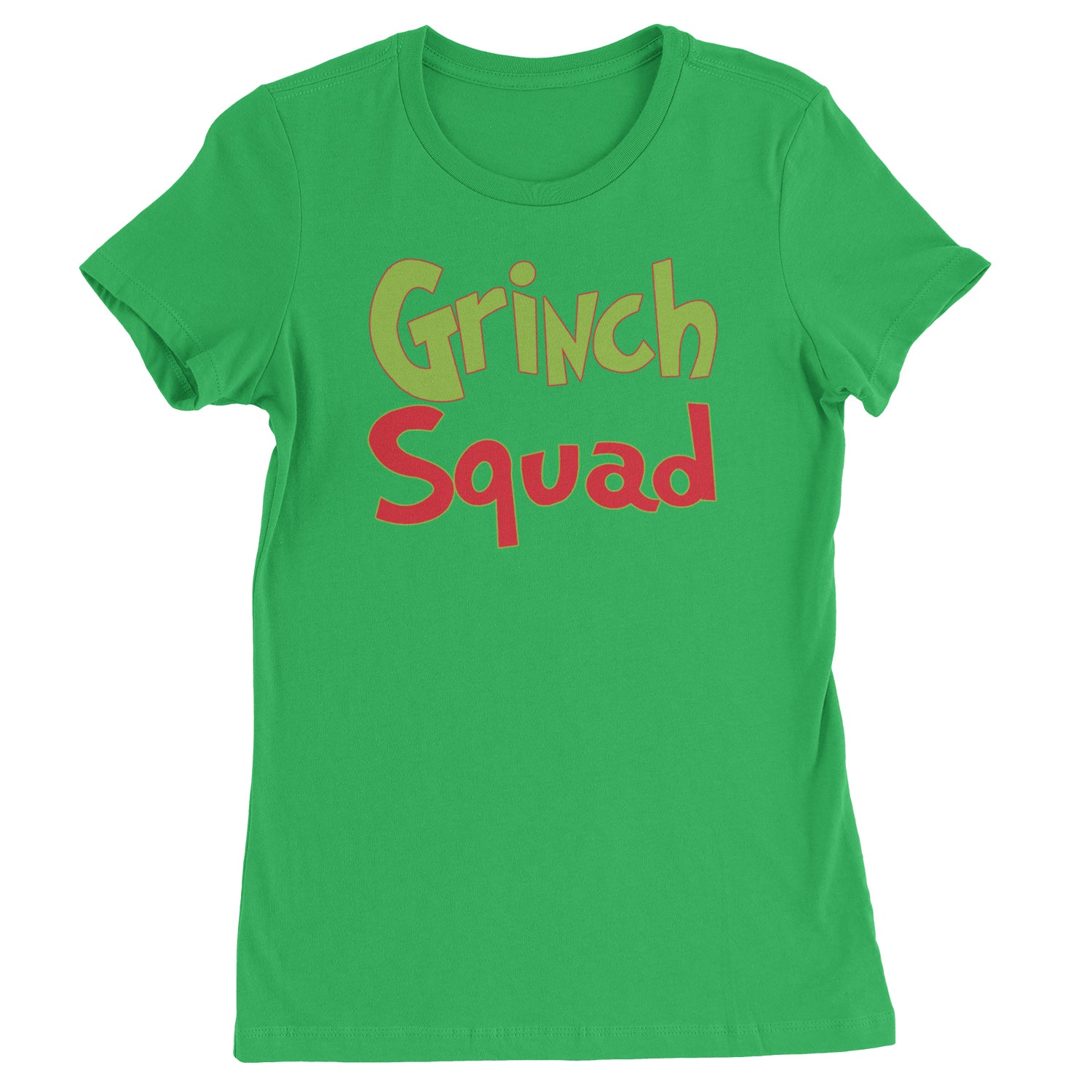 Gr-nch Squad Jolly Grinchmas Merry Christmas  Womens T-shirt Kelly Green