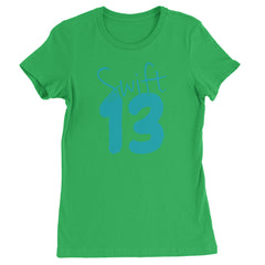 13 Swift 13 Lucky Number Era TTPD Womens T-shirt Kelly Green