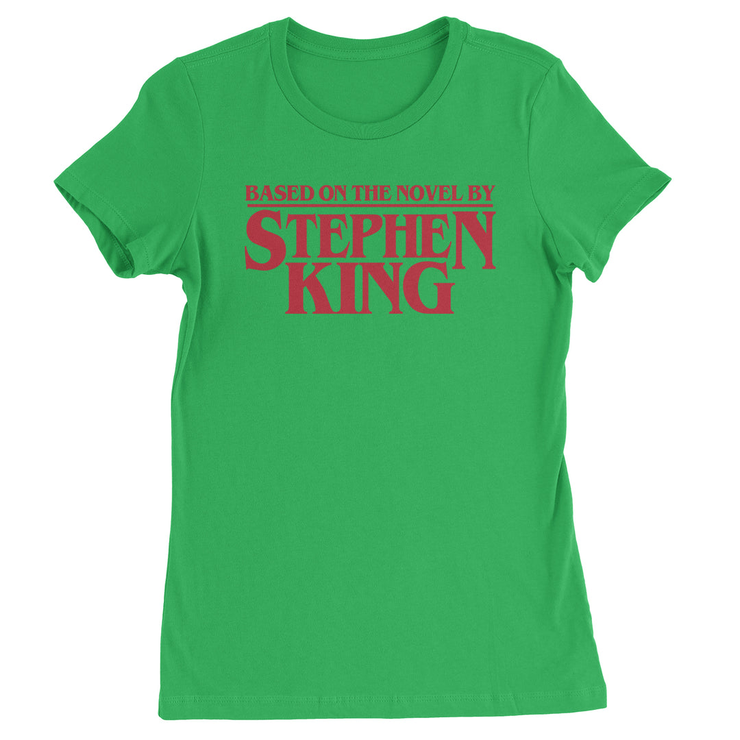 Based On The Novel By Stephen King Womens T-shirt Kelly Green