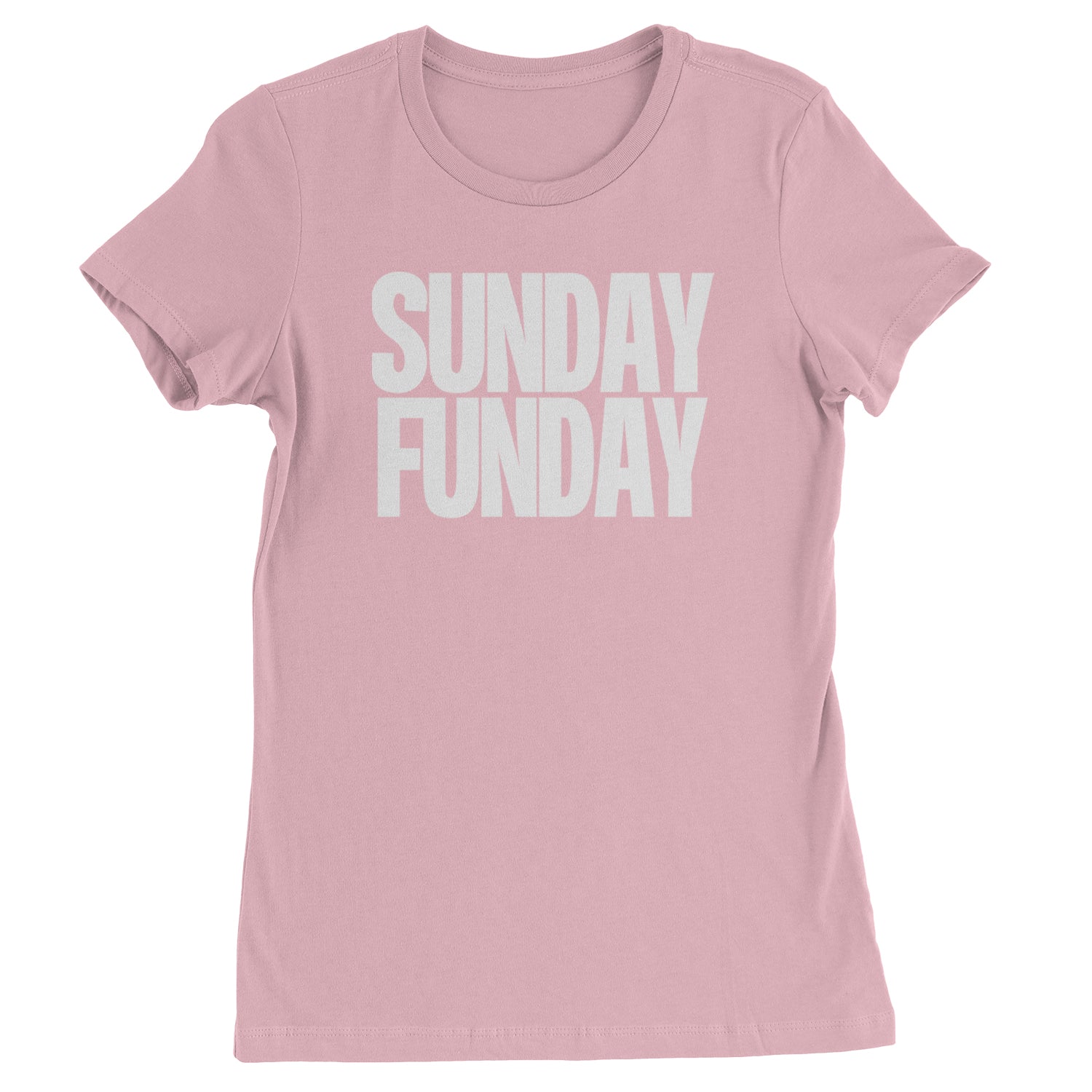 Sunday Funday  Womens T-shirt Light Pink