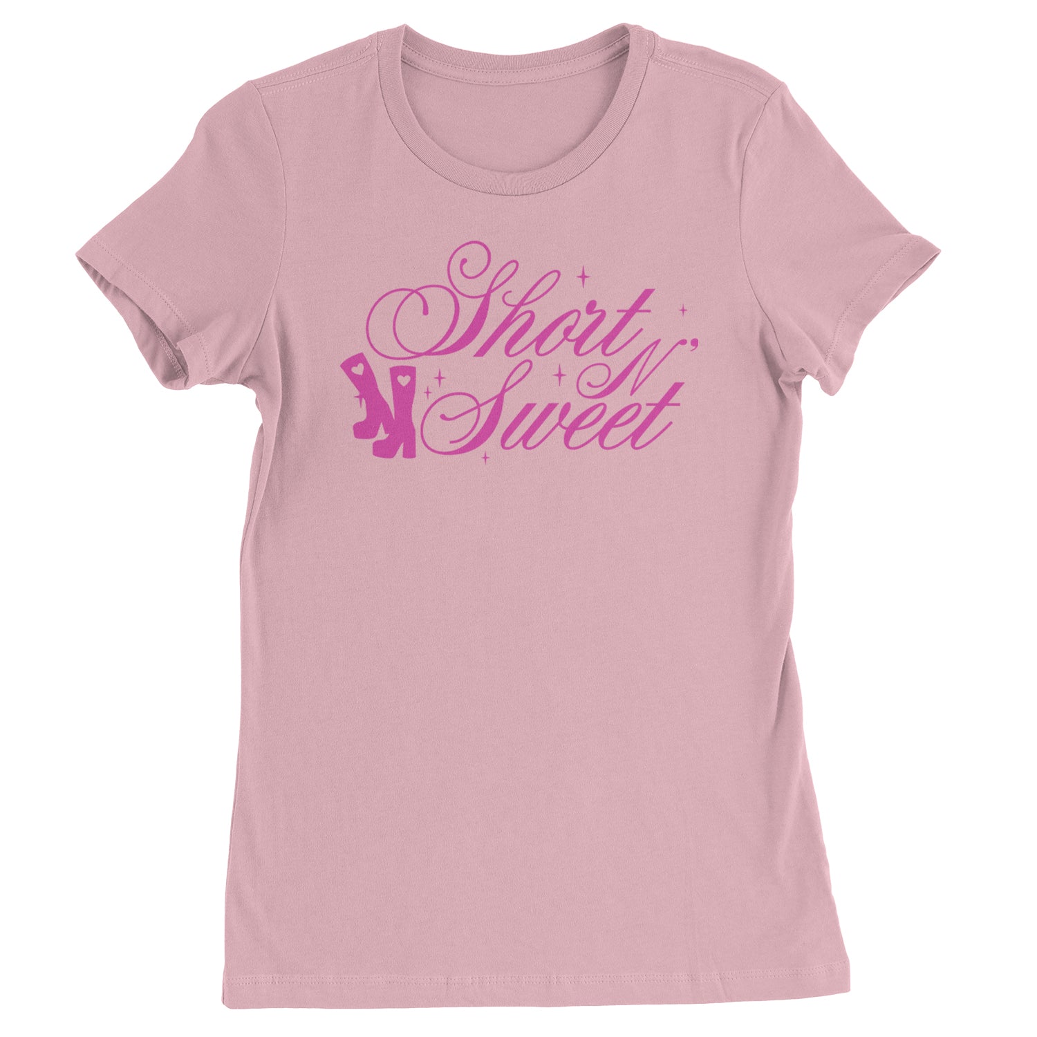 Boots Short N' Sweet  Womens T-shirt Light Pink