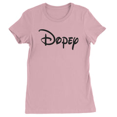 Dopey - 7 Dwarfs Costume Womens T-shirt Light Pink