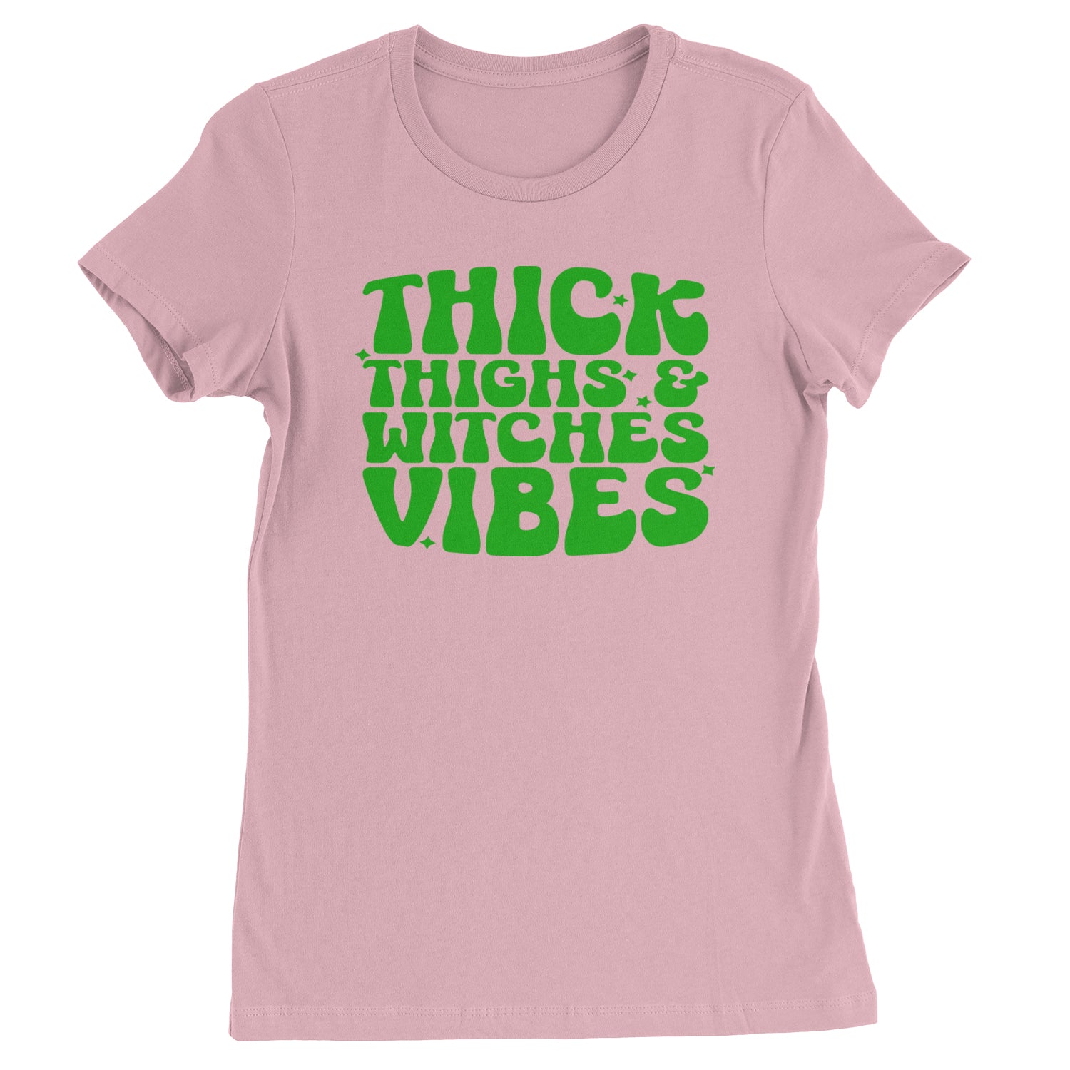 Thick Thighs And Witches Vibes Womens T-shirt Light Pink