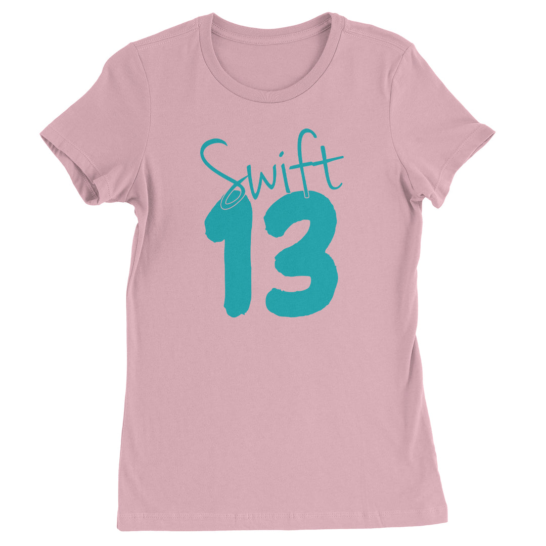 13 Swift 13 Lucky Number Era TTPD Womens T-shirt Light Pink