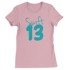 13 Swift 13 Lucky Number Era TTPD Womens T-shirt Light Pink