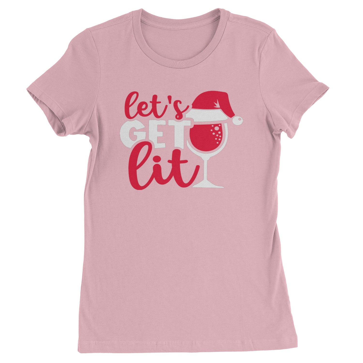 Let’s Get Lit Womens T-shirt Light Pink