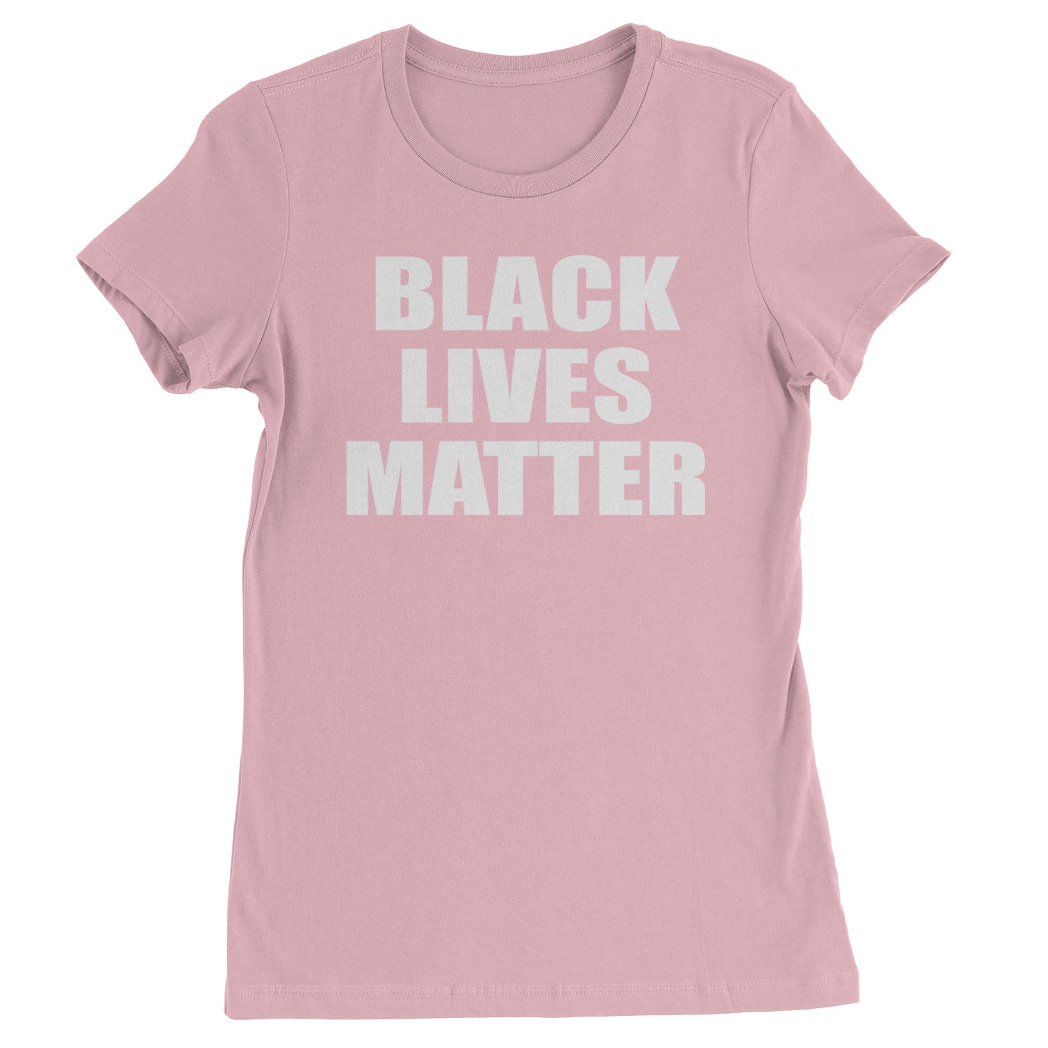 Black Lives Matter BLM Womens T-shirt Light Pink