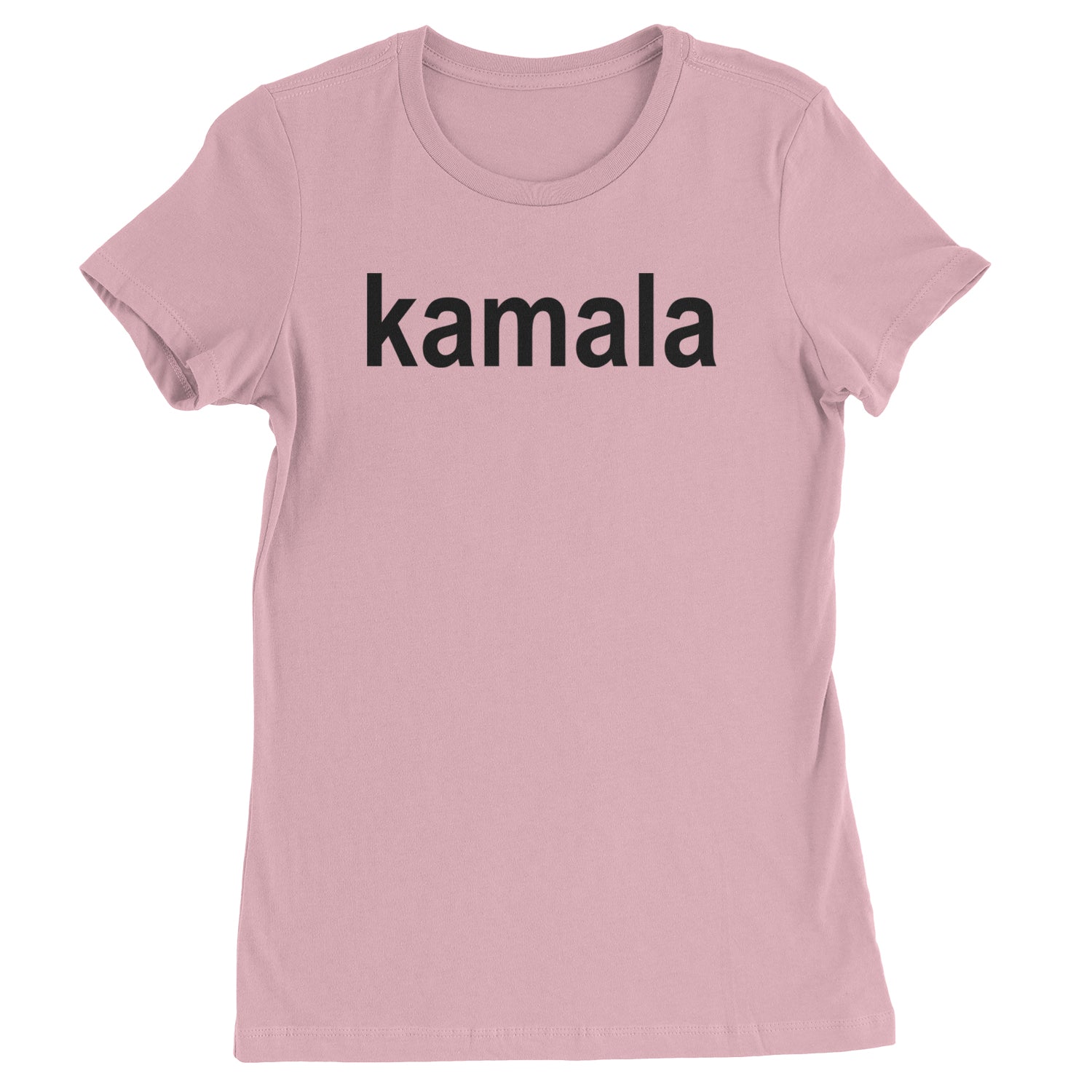 Kamala Black Print Kamala Harris For President Womens T-shirt Light Pink