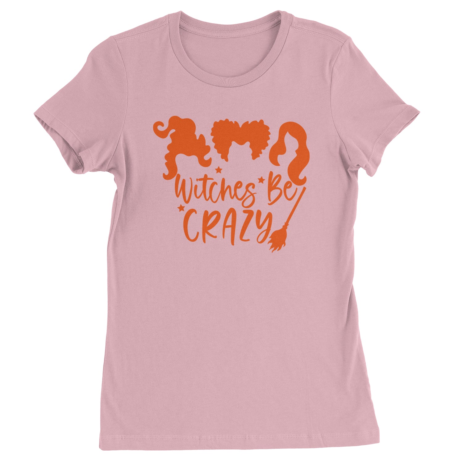 Witches Be Crazy Hocus Pocus Womens T-shirt Light Pink