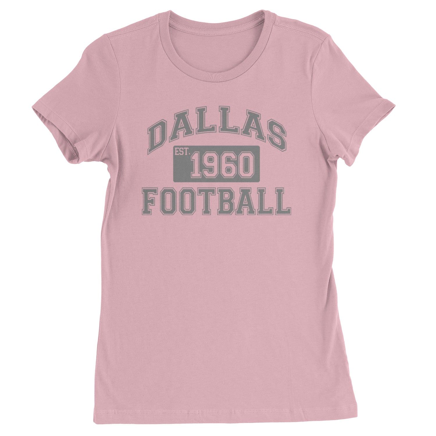 Dallas Football Established 1960 Womens T-shirt Light Pink