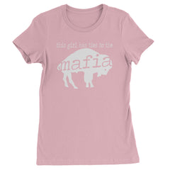 This Girl Has Ties To The Bills Mafia Womens T-shirt Light Pink