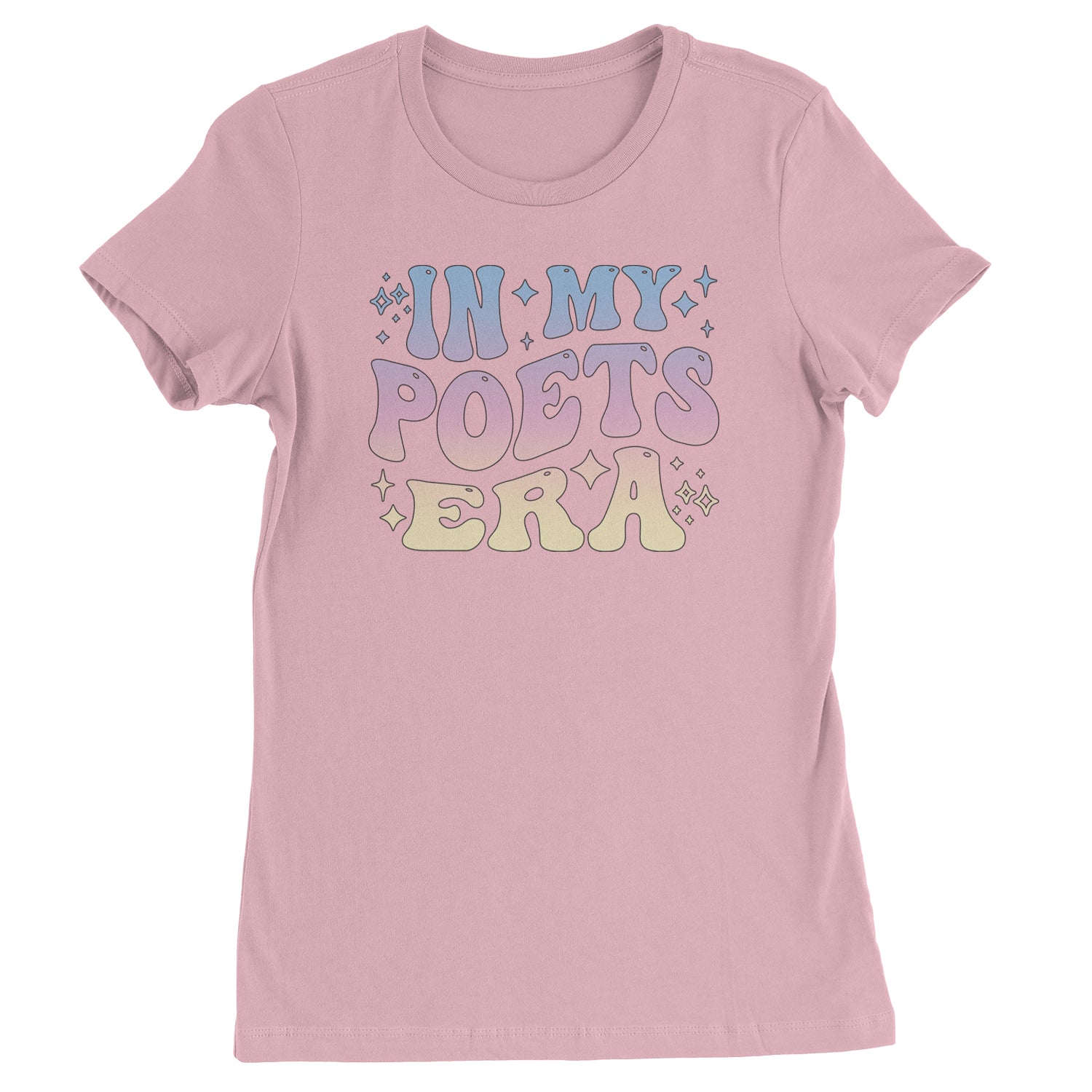 In My Poet Era Tie Dye TTPD Music Womens T-shirt Light Pink