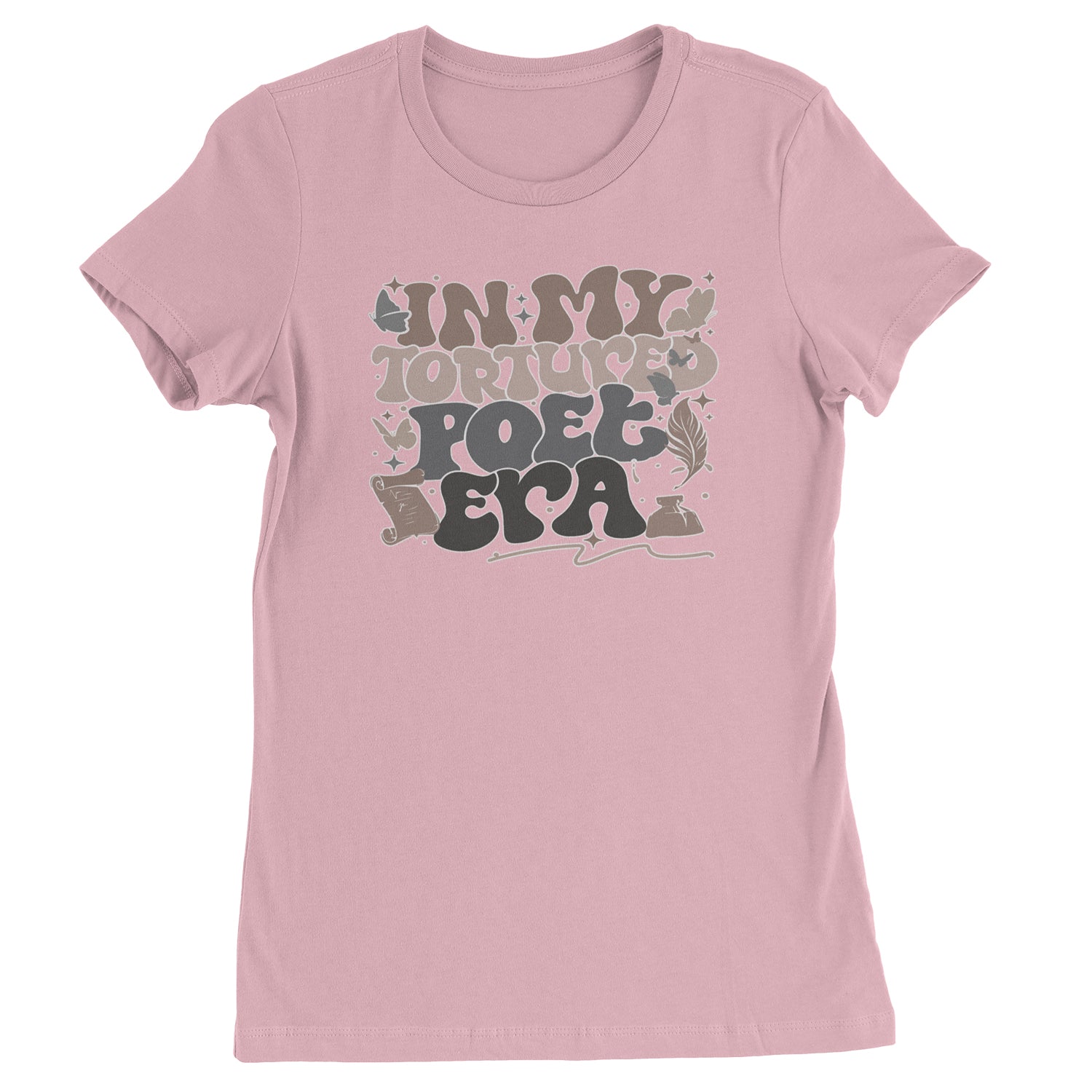 In My Tortured Poet Era TTPD Music Womens T-shirt Light Pink